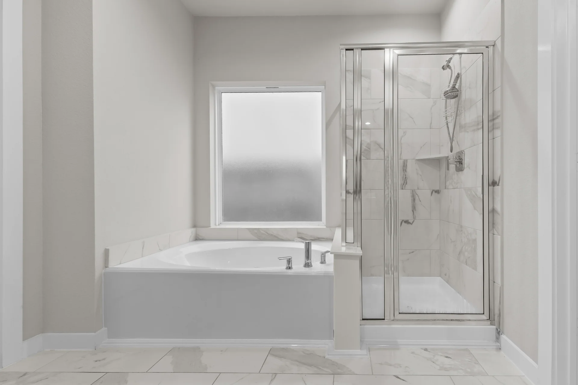 Residential primary bathroom